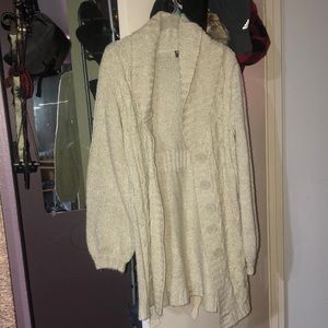 Tan button front cardigan